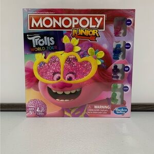 Monopoly® Junior: DreamWorks Trolls World Tour Edition Board Game-New